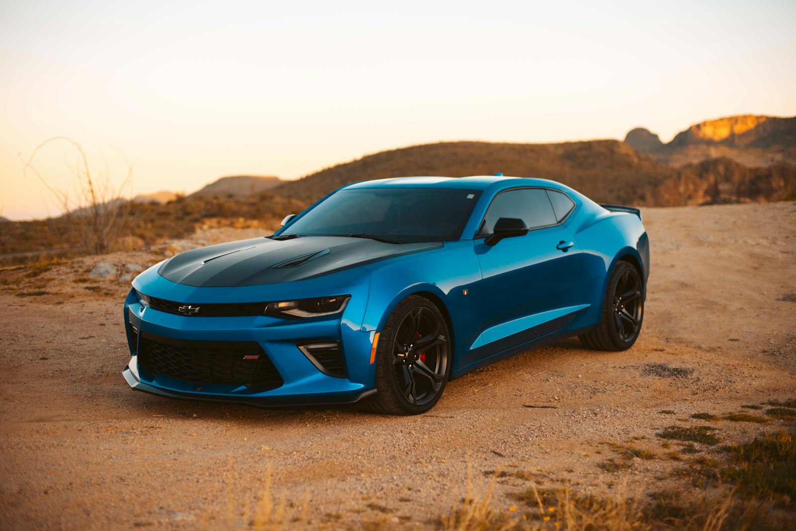 Performance car launching hard in Charing